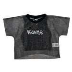 Disclaimer T-Shirt Traforata con Top tinta unita Nero per Bambina 25EDK58542 NERO DISCLAIMER 