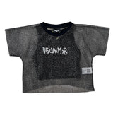 Disclaimer T-Shirt Traforata con Top tinta unita Nero per Bambina 25EDK58542 NERO DISCLAIMER 
