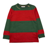 TRUSSARDI shirt girocollo bicolore Rosso/verde per Bambino TBA25064TS ROSSO/VRDE TRUSSARDI 