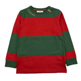 TRUSSARDI shirt girocollo bicolore Rosso/verde per Bambino TBA25064TS ROSSO/VRDE TRUSSARDI 