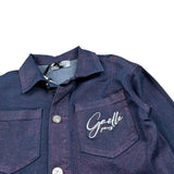 Gaelle Giubbino In Denim tinta unita con Stampa Blu per Bambina 2746CDY00480 BLU GAELLE 