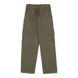 Dondup Cargohose einfarbig mit elastischer Taille grün für Jungen