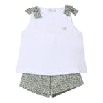 Il Gufo Completo 2 Pezzi Canotte-Culotte per Neonata P25DP528MF032 BIANCO IL GUFO 