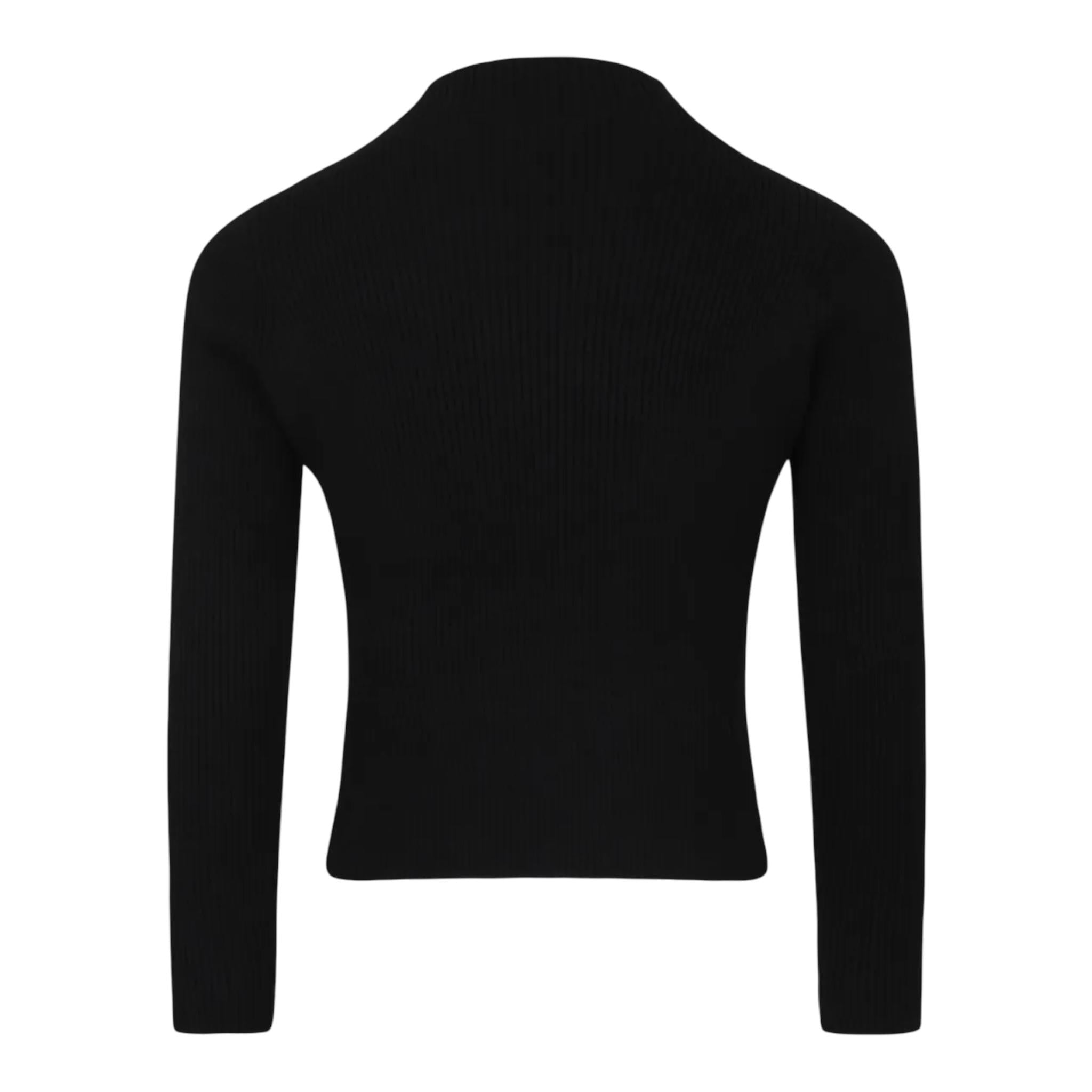 JOHN RICHMOND maglia mezza collo tinta unita con applicazioni Nero per Bambina RGA24080MAXX NERO JOHN RICHMOND 