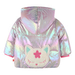 BillIEBLUSH giubbino tinta unita effetto aurora boreale cn cappuccio Rosa per Bambina U20401J ROSA BillIEBLUSH 
