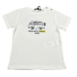 Please T-Shirt Girocollo Tinta Unita con Stampa per Neonato MBA2030B71 BIANCO PLEASE 