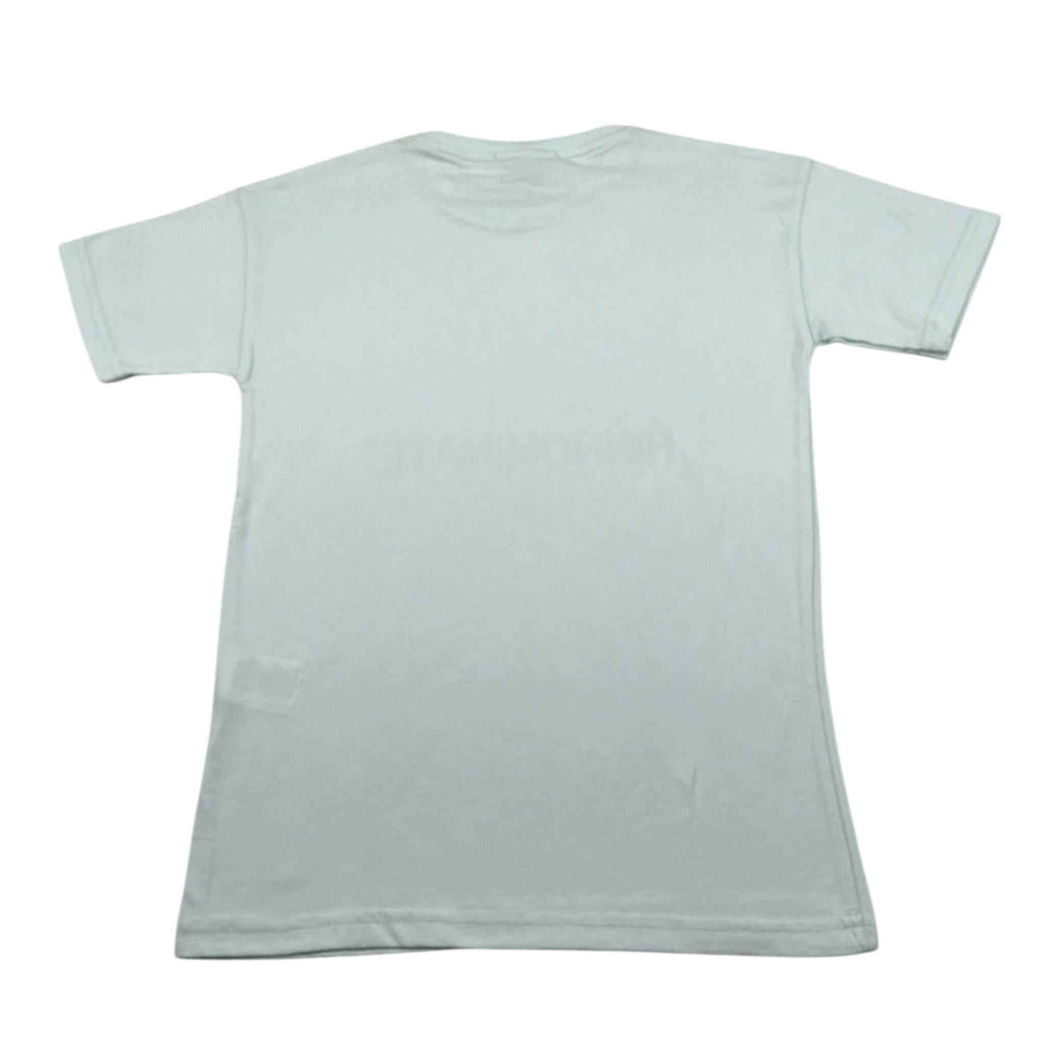 Hinnominate T-Shirt Girocollo tinta unita con Stampa Logo Verde Acqua per Bambino 3632M0018 VERDE ACQUA HINNOMINATE 