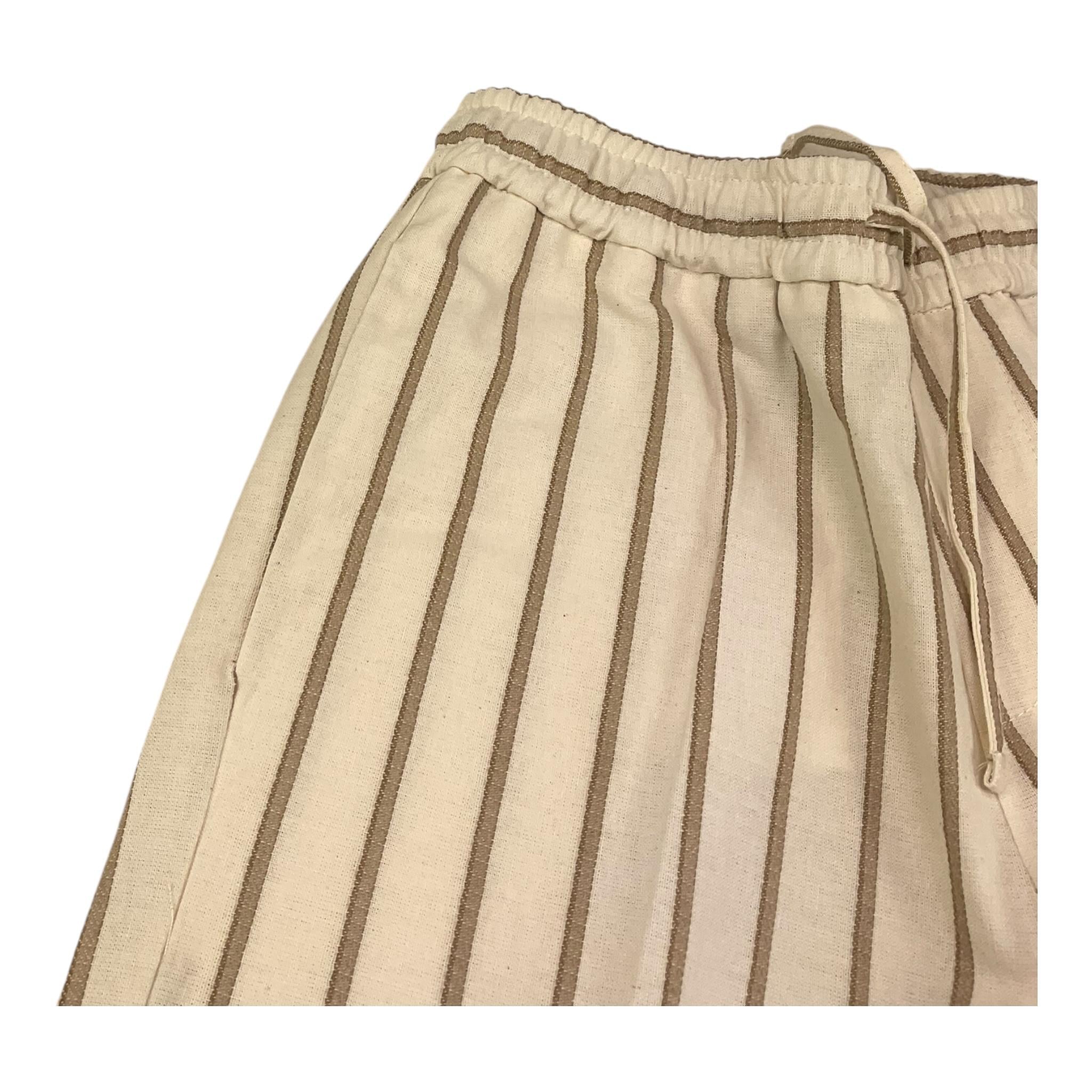 Manuel Ritz Pantalone Tinta Unita con Elastico In Vita per Bambino MR2875 PANNA MANUEL RITZ 