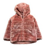 MY TIMES pellicce tinta unita con zip e cappuccio Rosa per Neonata 825 ROSA MY TIMES 