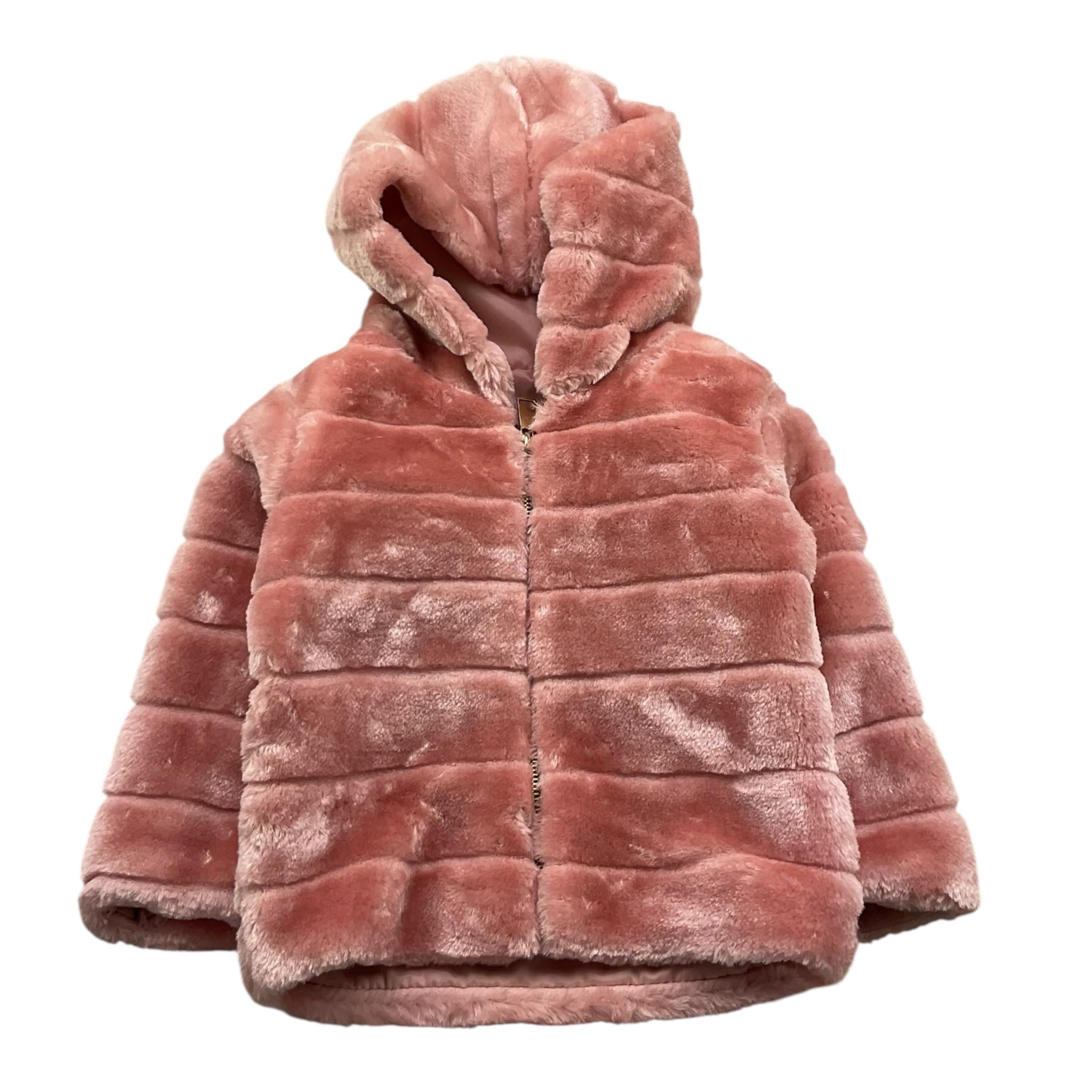 MY TIMES pellicce tinta unita con zip e cappuccio Rosa per Neonata 825 ROSA MY TIMES 