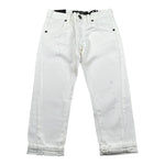 Patriot Pantalone tinta unita con Strappi Bianco per Bambino PB04 BIANCO PATRIOT 