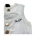 Marc Ellis Top Giromanica Tinta Unita con Logo per Bambina JMJTP01252 PANNA MARC ELLIS 