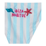 Saint Barth Costume 2 Pezzi Triangolo-Slip Tinta Unita Fantasia A Righe per Bambina HL0001 BIANCO/AZZURRO SAINT BARTH 