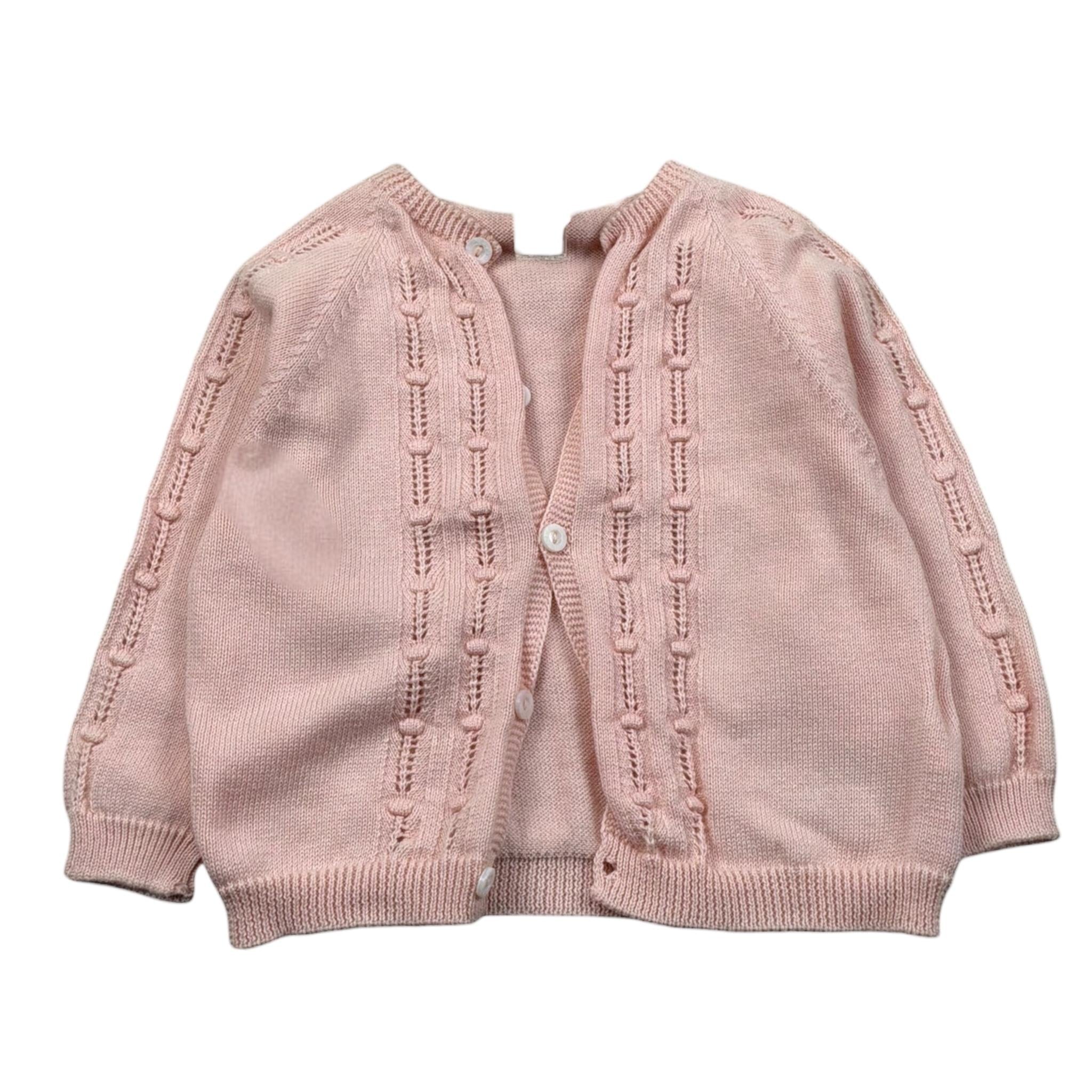 Wedoble Cardigan Tinta Unita con Ricami per Neonata V2401308AA ROSA WEDOBLE 