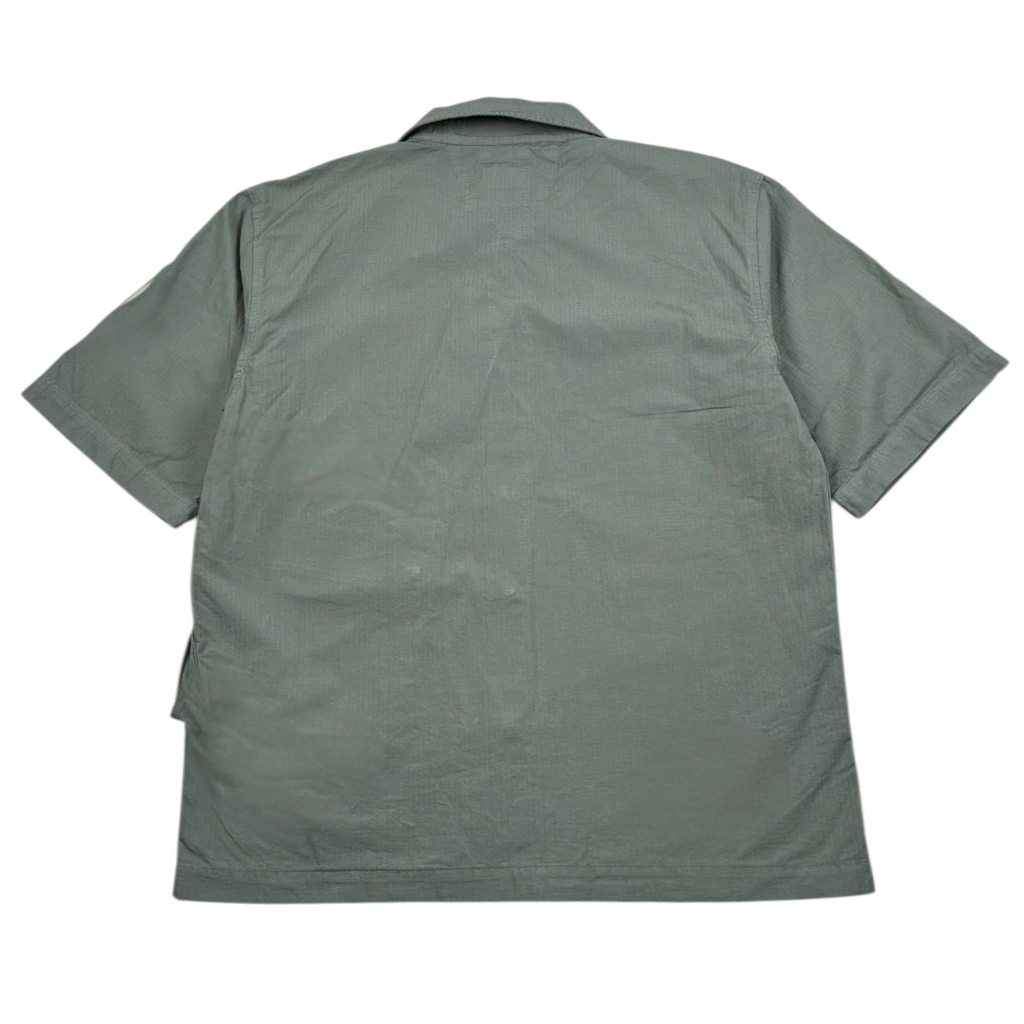 C.P. Company Camicia Mezza Manica Tinta Unita per Bambino CUC00C VERDE C.P. COMPANY 