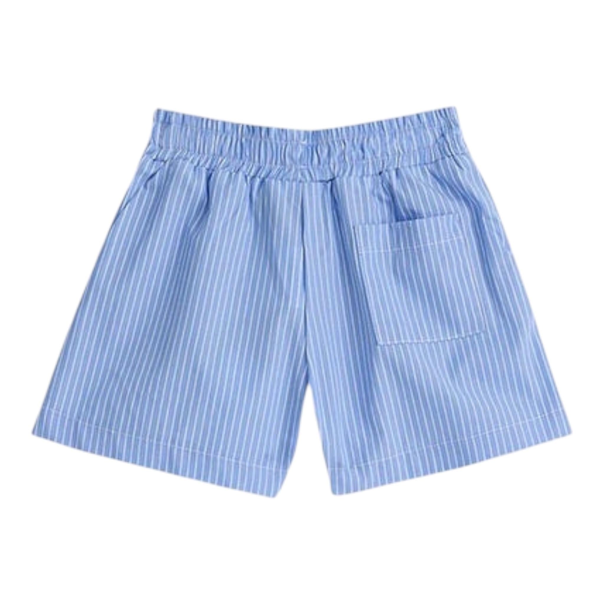 Iceberg Short Tinta Unita con Fantasia A Righe per Neonata SHICE5161BN AZZURRO ICEBERG 