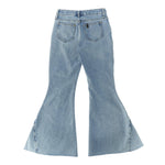 Liu Jo Jeans A Zampa Tinta Unita con Girovita Regolabile per Bambina GA5213 AZZURRO LIU JO 