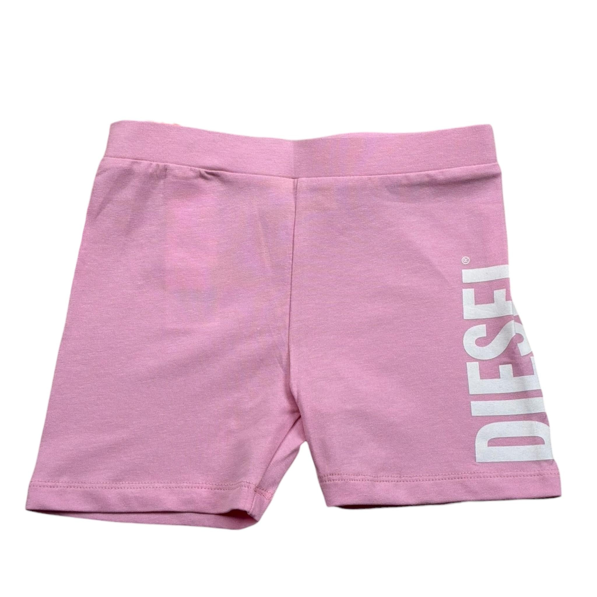 Diesel Short Tinta Unita con Stampa per Bambina K00365J ROSA DIESEL 