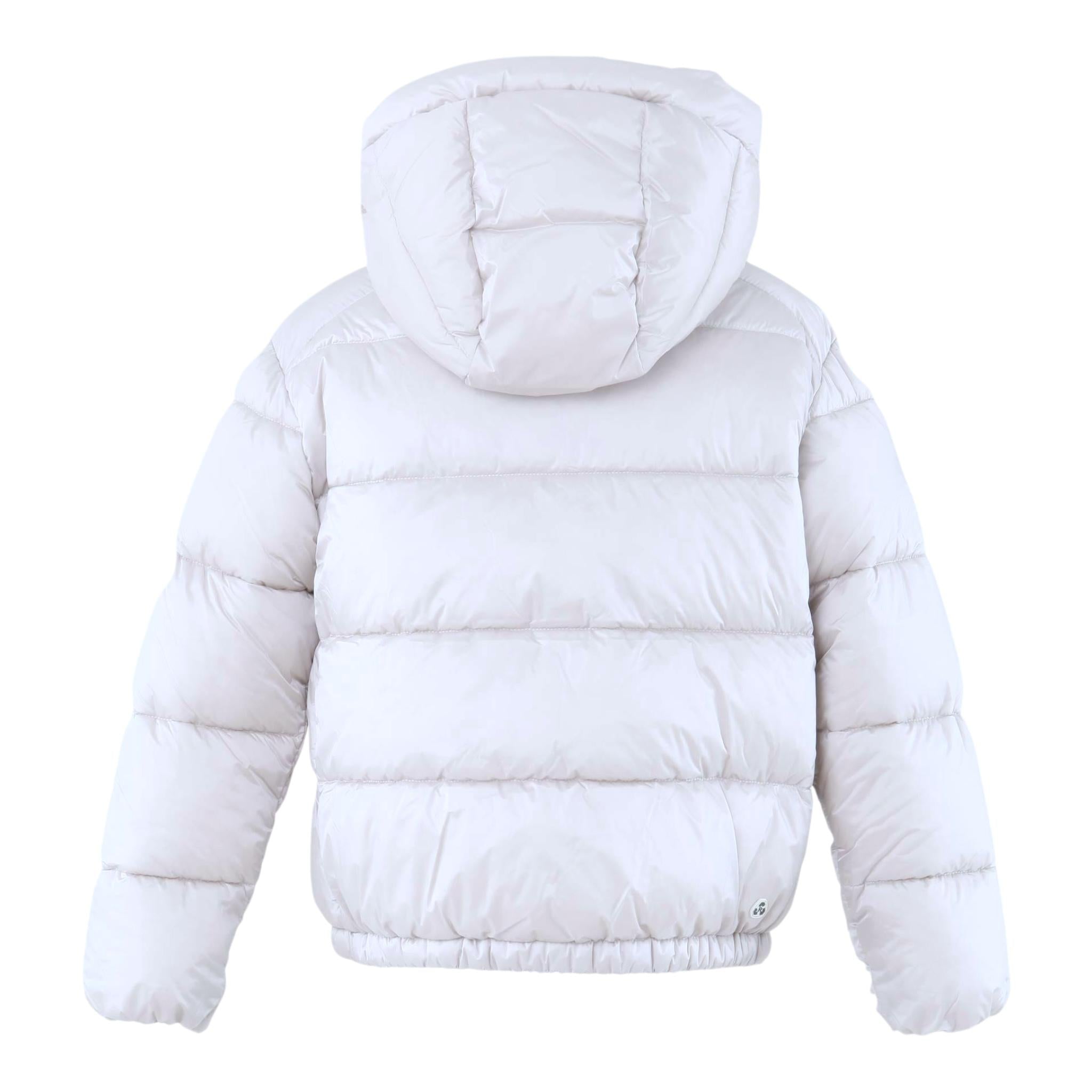 SAVE THE DUCK giubbino tinta unita con cappucci Grigio per Bambina J314543G GRIGIO SAVE THE DUCK 