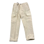MICHAEL COAL pantalone tinta unita con tasconi a costine Panna per Bambino 3588F24 PANNA MICHAEL COAL 