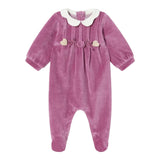 MAYORAL tutina tinta unita in velluto Magenta per Neonata 2738 MAGENTA MAYORAL 