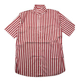 Zahlen Shirt Halbarm Streifenmuster Weiß/Rot für Jungen
