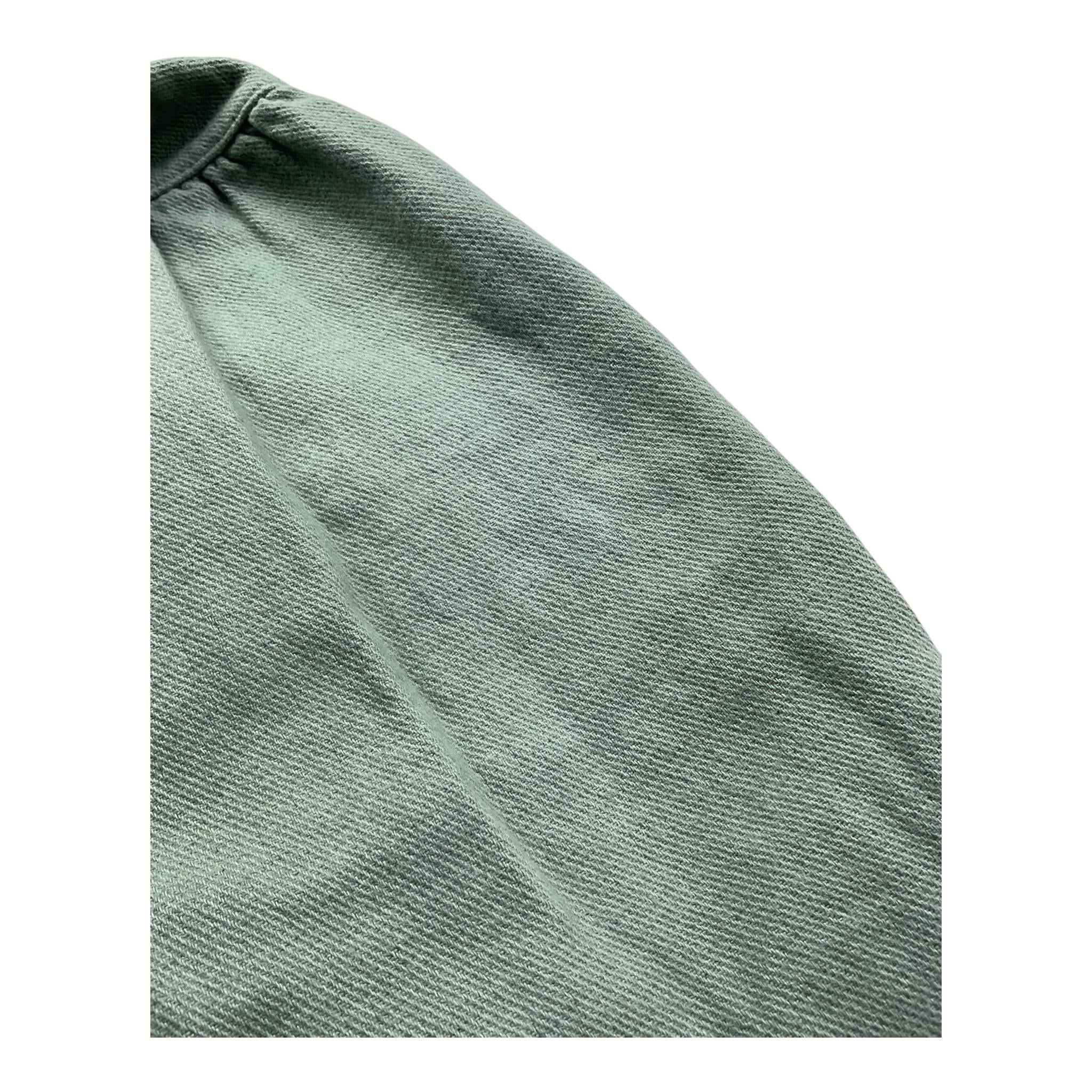 PLAY UP salopette tinta unita con rouches Verde per Neonata PA022AP11502 VERDE PLAY UP 