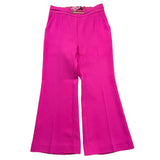 Miss Blumarine Einfarbige Hose mit elastischer Taille, ausgestelltes Modell, Fuchsia, für Mädchen