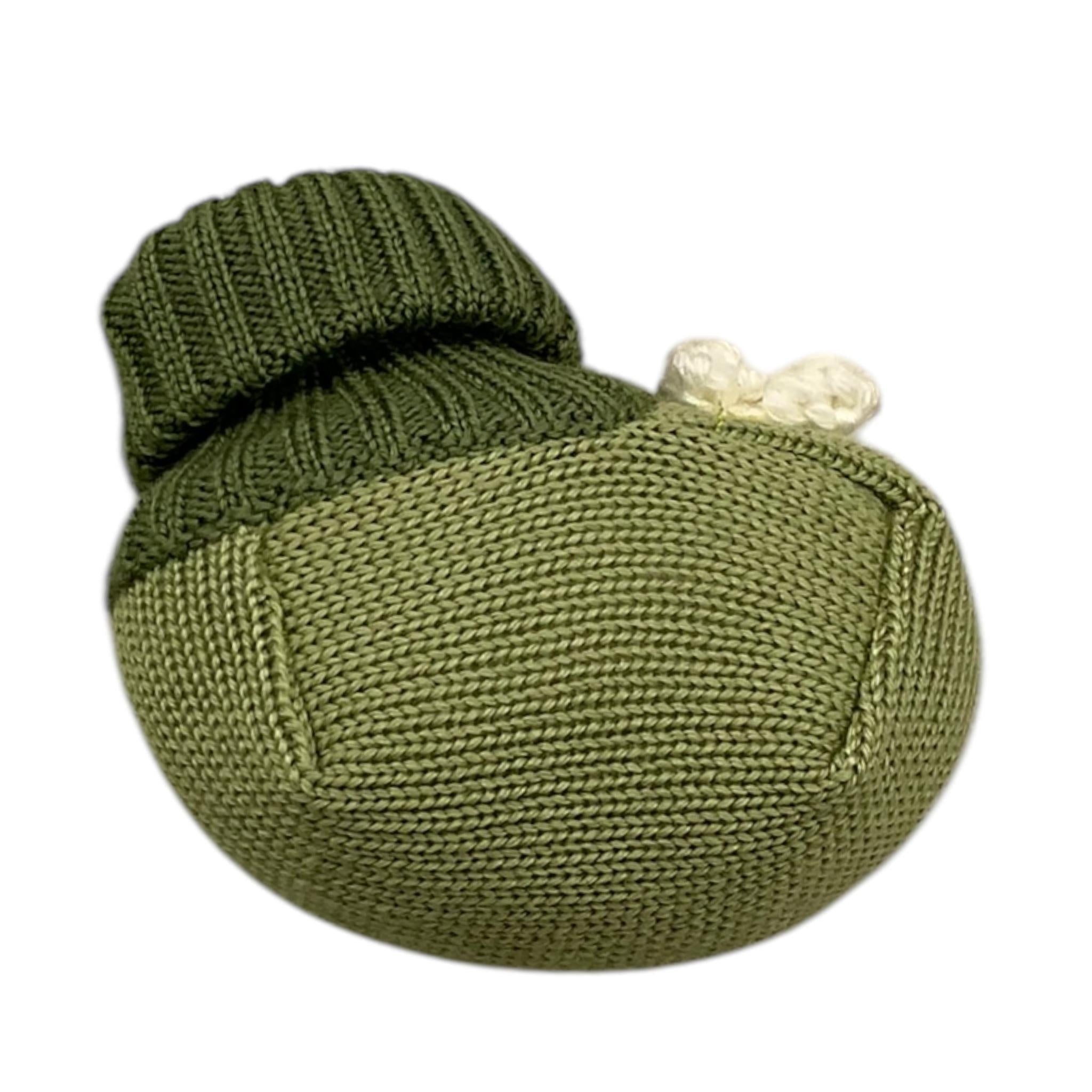 COLORI CHIARI babbucce tinta unita con ricami Verde per Neonata FF757177 VERDE COLORI CHIARI 