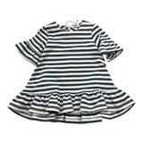 J.O. Milano Abito Tinta Unita con Fantasia A Righe per Neonata 272D1 BIANCO J.O. MILANO 