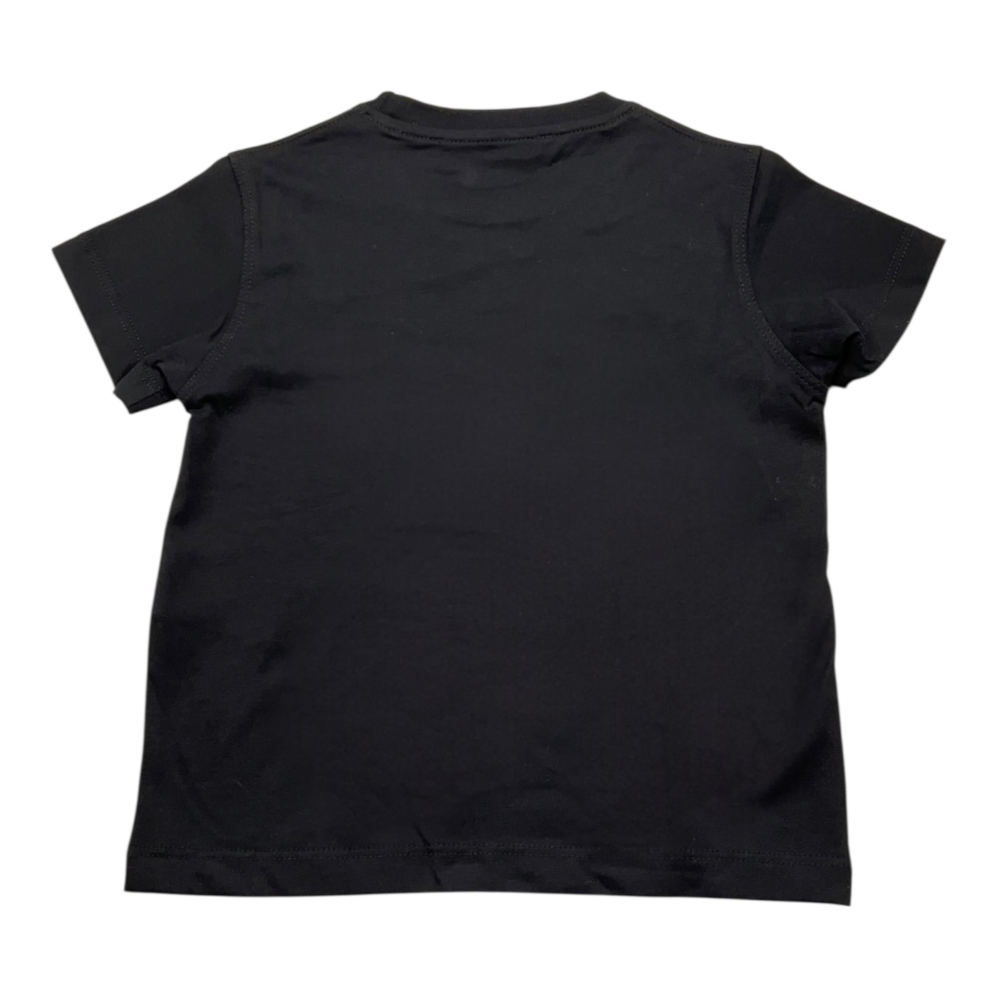 I'M BRIAN t-shirt girocollo tinta unita con logo Nero per Neonato TS3142JX NERO I'M BRIAN 