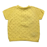 Wedoble Einfarbiges T-Shirt mit Rundhalsausschnitt Gelb für Baby Mädchen
