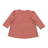Name.It Shirt Rundhalsausschnitt Einfarbig mit Altrosa-Aufdruck für Baby-Mädchen