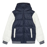 TOMMY HILFIGER giubbino tinta unita con cappuccio e maniche in contrasto Blu per Bambino KB0KB09465XX BLU TOMMY HILFIGER 