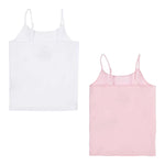 Ralph Lauren Set 2 Canotte Bicolore per Bambina 4P5000 BIANCO/ROSA RALPH LAUREN 