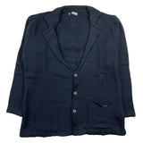 Shako' Cardigan einfarbig mit blauen Perforationen für Jungen