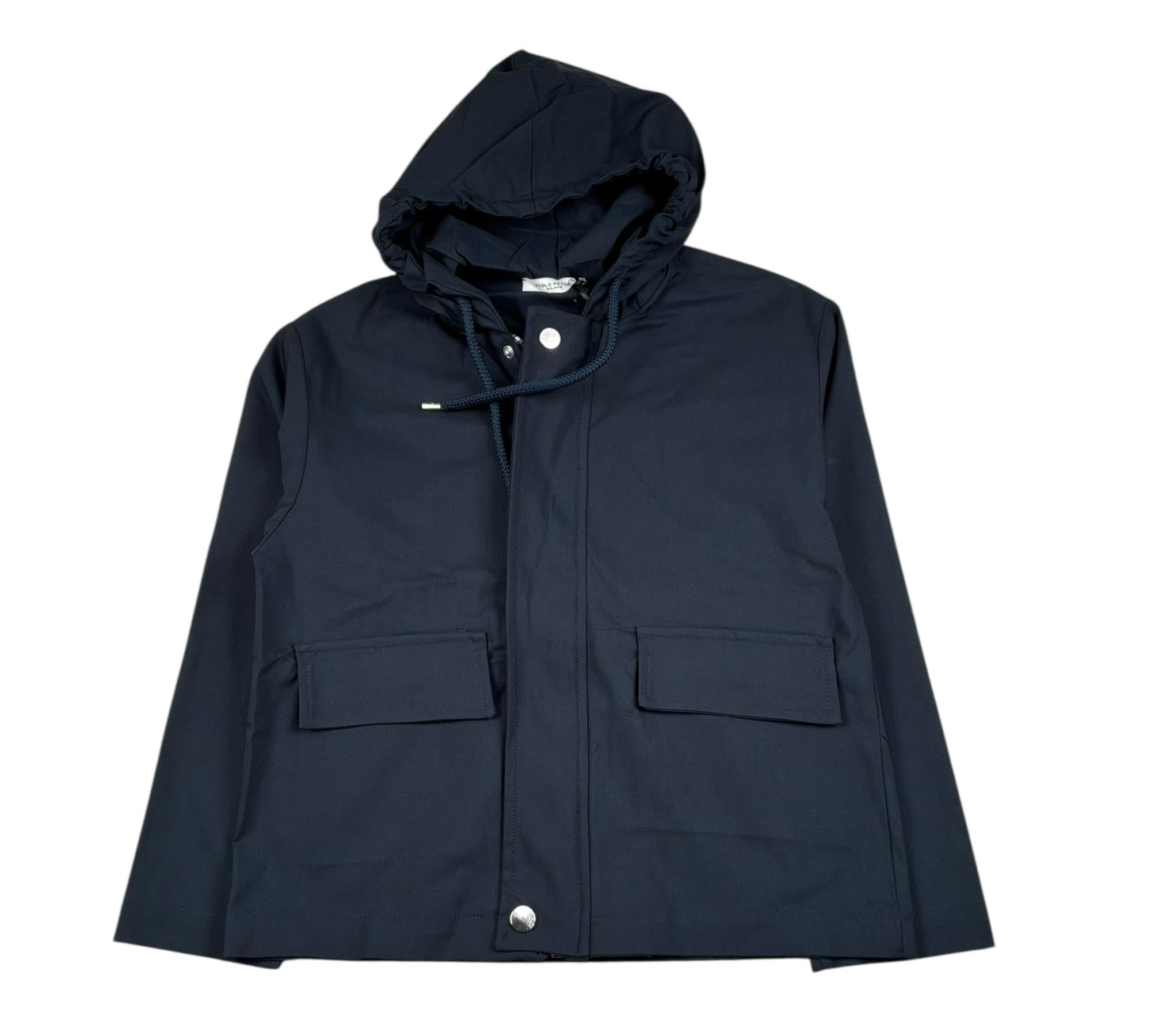 Paolo Pecora Giubbino Tinta Unita con Cappuccio per Bambino PP4328 BLU PAOLO PECORA 