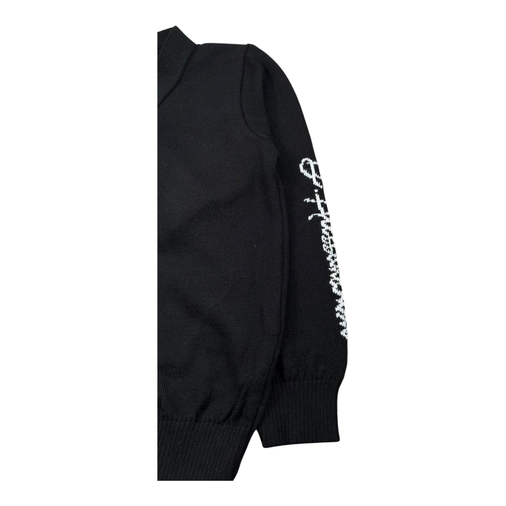 Daniele Alessandrini Cardigan Tinta Unita con Logo per Neonato 1291W00008N NERO DANIELE ALESSANDRINI 