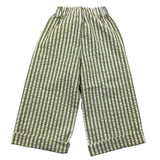 Babe &amp; Tess Palazzohose zweifarbig gestreift Muster beige/grün für Mädchen