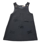 ELISABETTA FRANCHI abito giromanica tinta unita con brillantini Nero per Bambina EGAB190 NERO ELISABETTA FRANCHI 