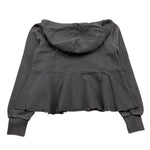 PLEASE felpa cn zip e cappuccio tinta unita Grigio per Bambina LK17040G66 GRIGIO PLEASE 