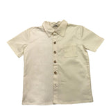 Pype Einfarbiges Hemd Halbarm Beige Für Jungen