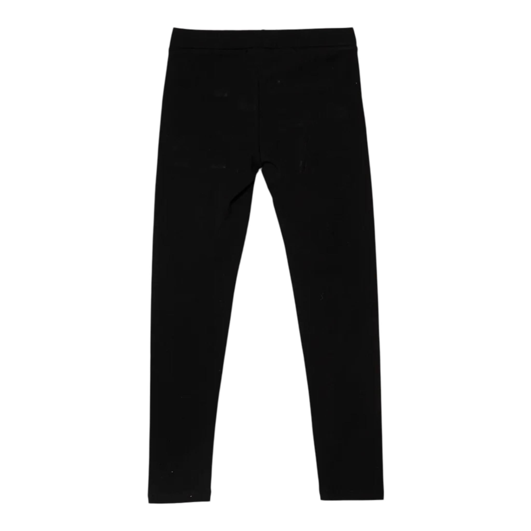 PINKO leggins tinta unita con logo Nero per Bambina F4PIJGLG137 NERO PINKO 
