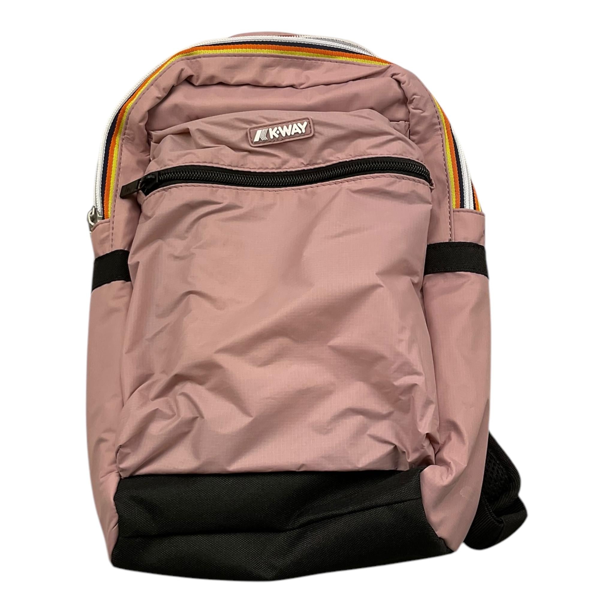 K-WAY zaino tinta unita con bretelle Rosa per Bambina K3122TW ROSA K-WAY 