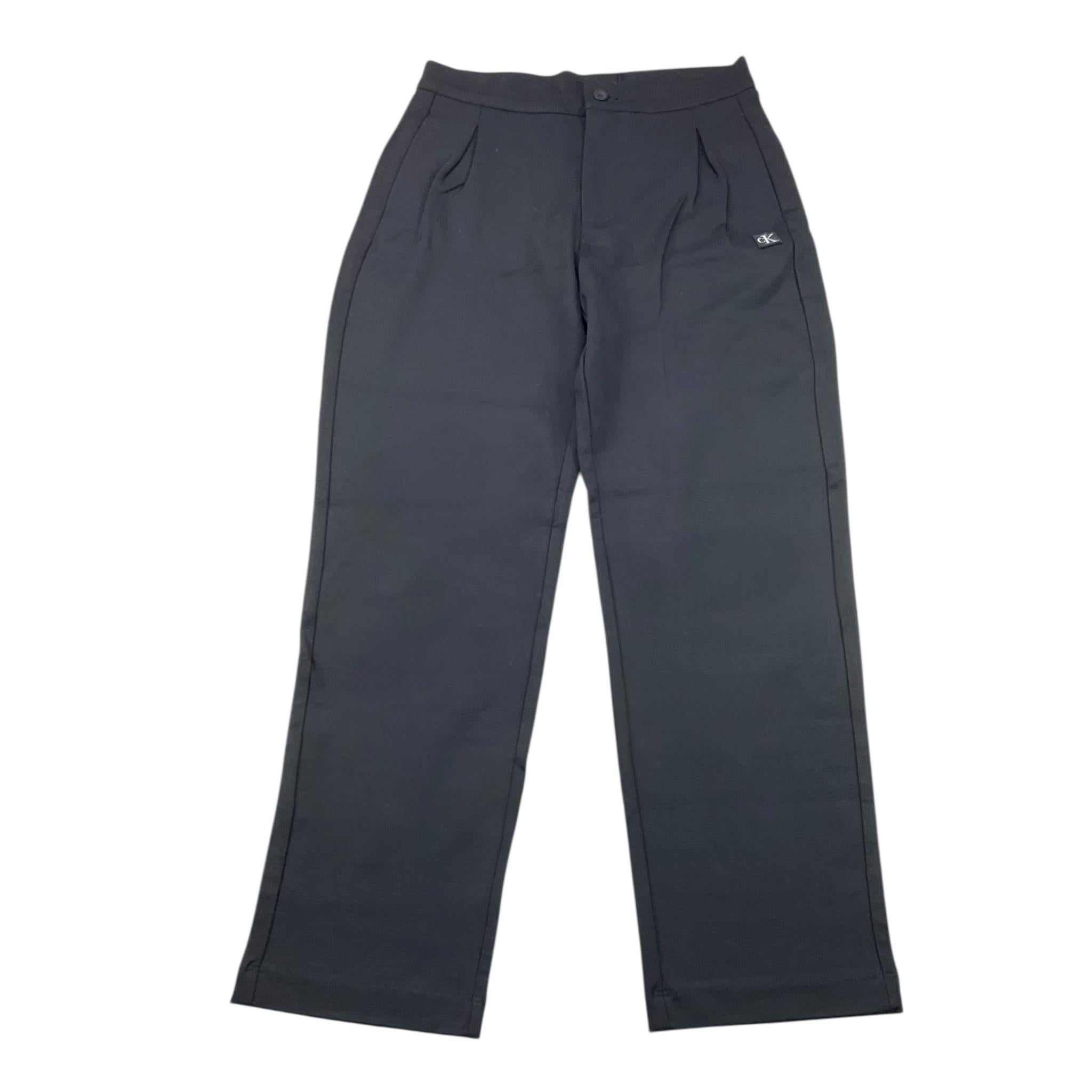 CALVIN KLEIN pantalone tinta unita con logo Nero per Bambino IB0IB01936 NERO CALVIN KLEIN 