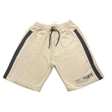 Zu+Elements Einfarbige Trainingsanzug-Bermudashorts mit elastischer Taille Beige für Jungen