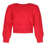 FUN & FUN maglia gircollo tinta unita con cuori Rosso per Neonata FBSW00067N ROSSO FUN & FUN 