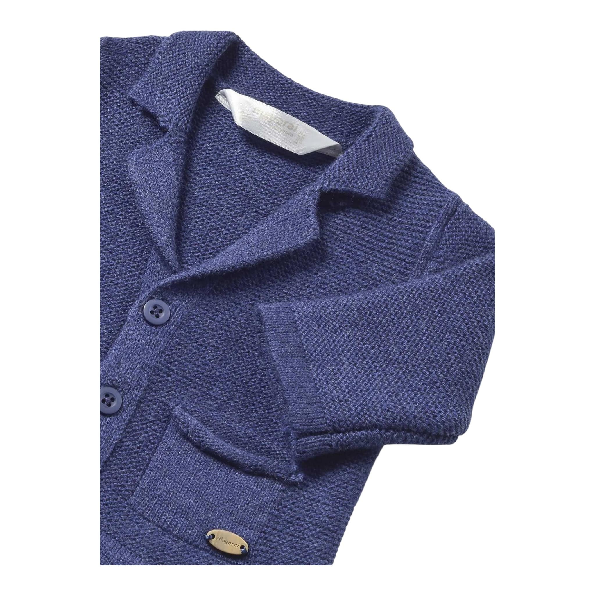 MAYORAL giacca tinta unita in maglia Blu per Neonato 230830 BLU MAYORAL 
