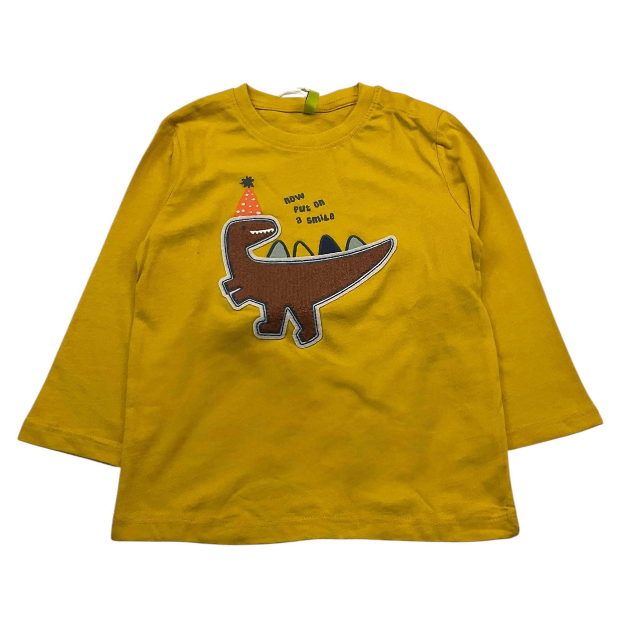 LOSAN shirt girocollo tinta unita con stampa in contrasto Giallo per Neonato 51033101016012N GIALLO LOSAN 