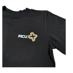 Mcu T-Shirt Girocollo tinta unita con Stampa Nero per Bambino MCU0124 NERO MCU 
